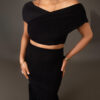 Noir Elegance Two-Piece Set