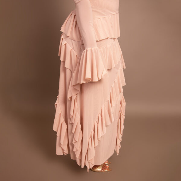 Elegant Ruffle Maxi Dress