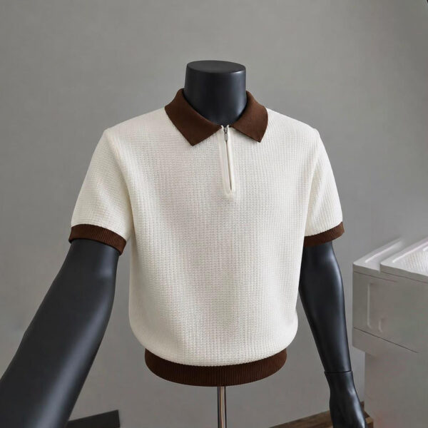 Unisex Knitted Polo – Luxe Textured Fit