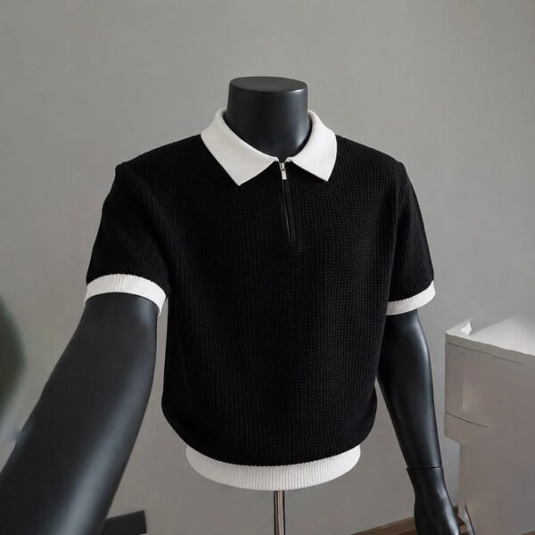 Unisex Knitted Polo – Luxe Textured Fit